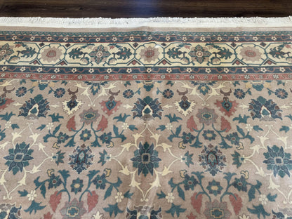 Palace Size Wool Rug 10x18, Sino Persian Kerman Rug, Oversized Hand Knotted Carpet, Light Taupe, Allover Pattern