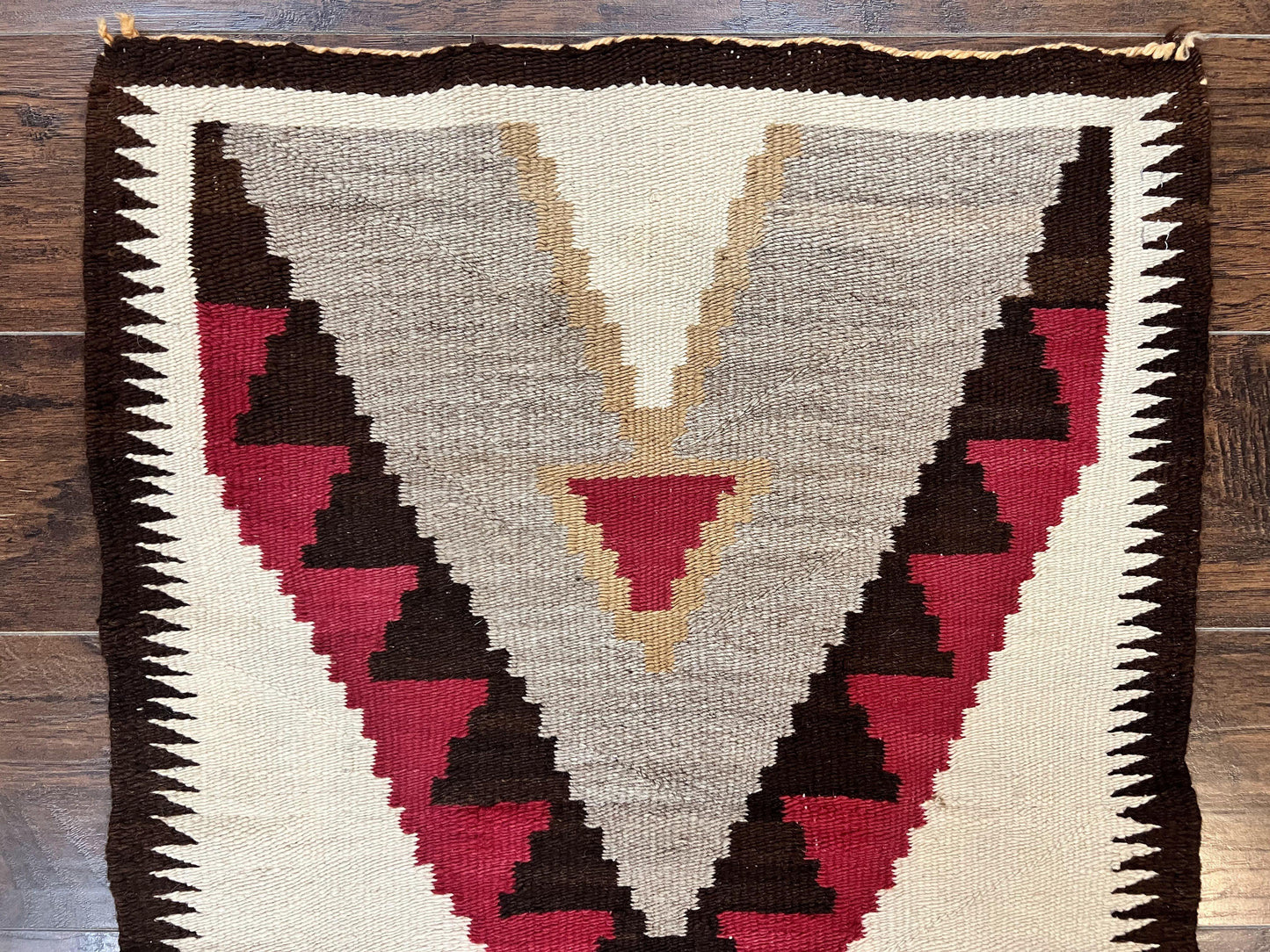 Navajo Rug 2x4 Handmade Wool Vintage Native American Textile Collectible