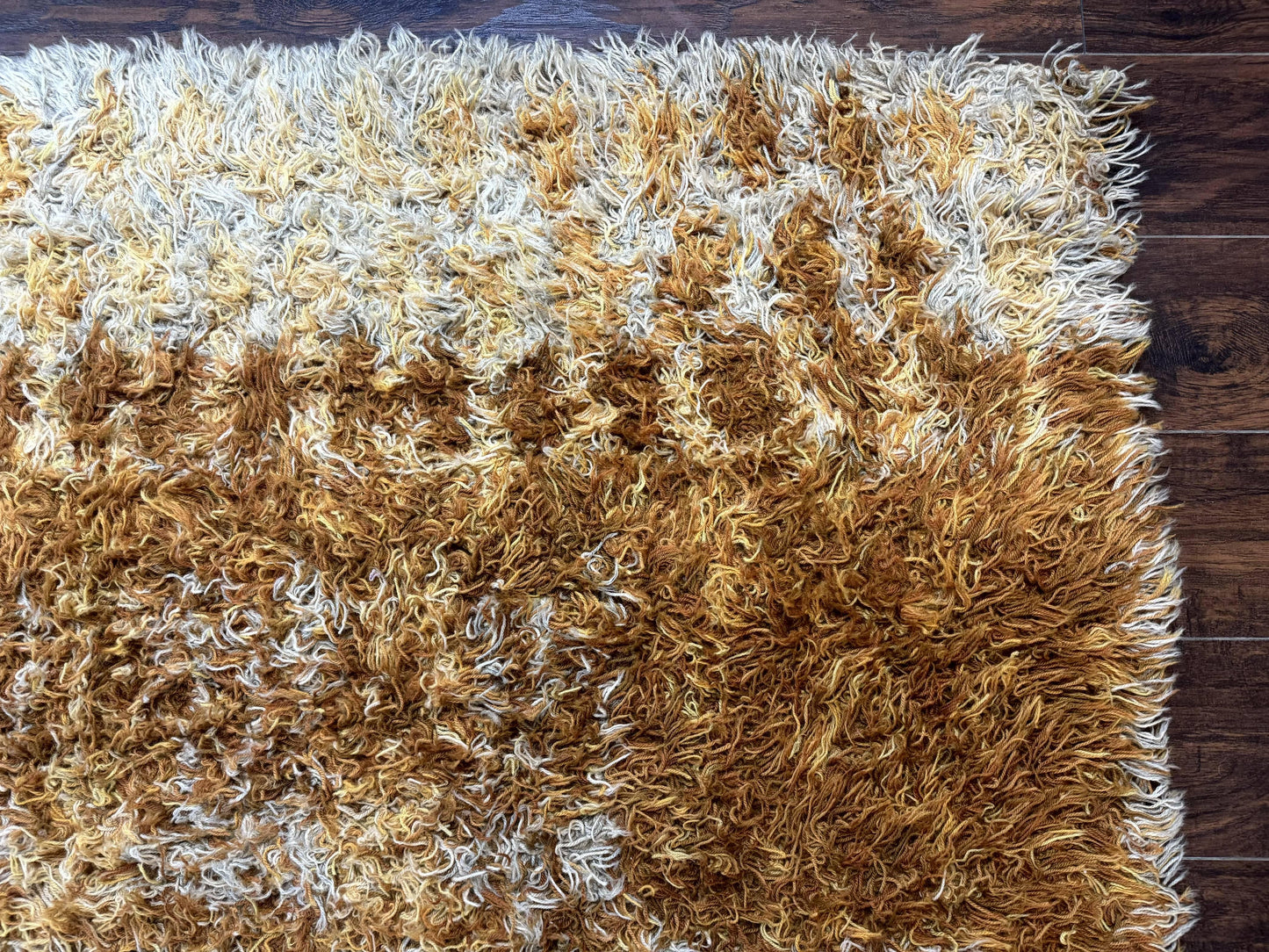 Vintage Rya Shag Rug 5.5 x 7.7