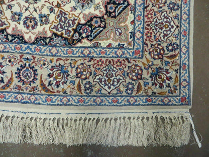 Hand Knotted Oriental Wool Silk Rug 4x6 Accent Carpet Handmade Beauty