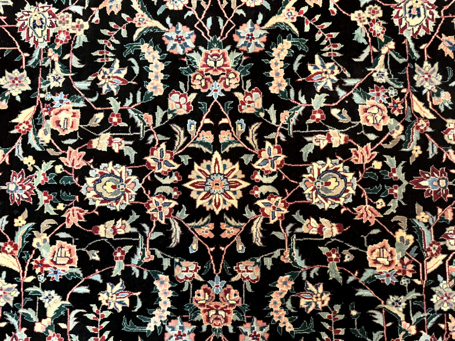 Large Sino Persian Rug 10x15, Floral Allover, Hand Knotted Wool Carpet, Fine