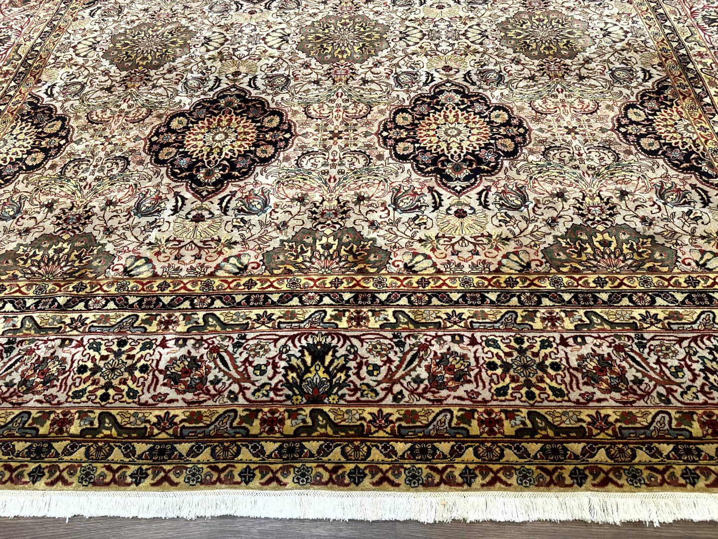 Indian Agra Rug 9x12, Fine Oriental Carpet