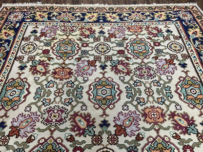 Antique Turkish Kilim Rug 7x10 Hand Woven Wool Flatweave Vintage Carpet