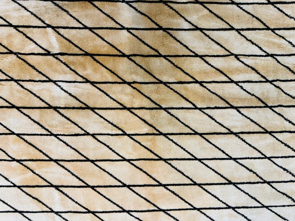 German Wool Rug 7x10 Hand Knotted Contemporary Area Carpet