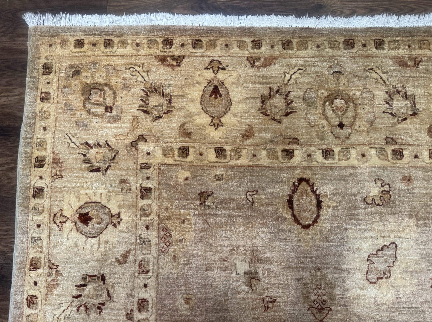 Pakistani Peshawar Rug 8x11, Indo Persian Mahal Carpet, Traditional Wool Oriental Rug