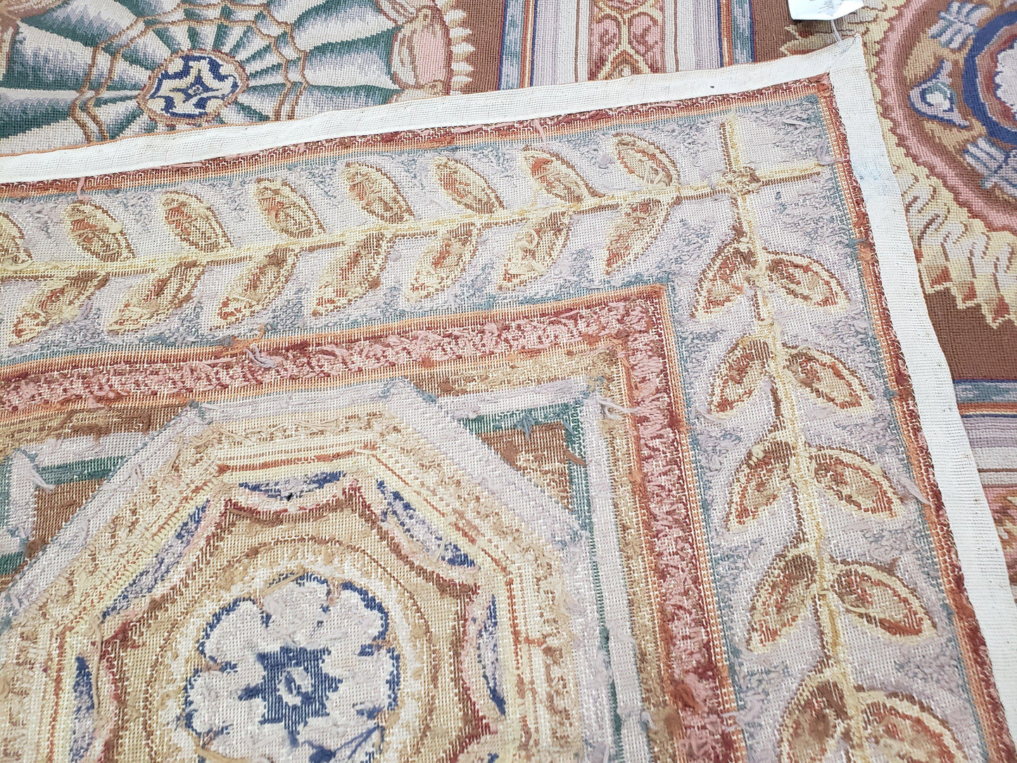 New Chinese Needlepoint Rug 8x14 - 9x14, French European Panel Design, Elegant Dining Room Rug, Flatweave Hand Woven Carpet, Handmade, Wool