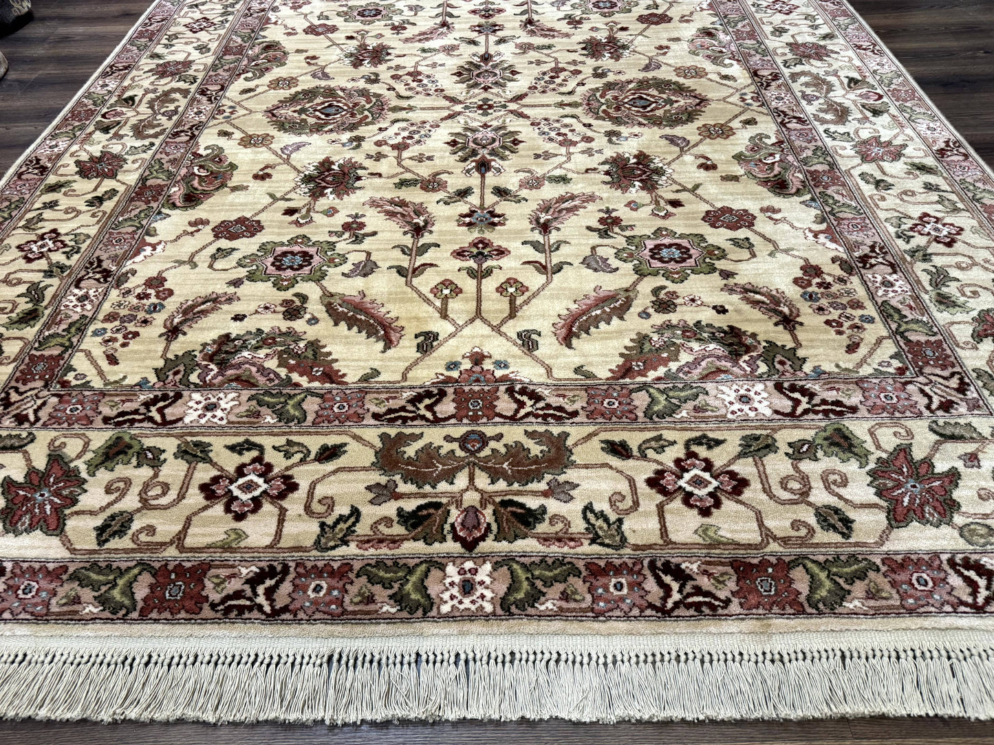 Karastan Agra Rug Wool Pile Vintage 8.8 x 10.6 Rare 700 Series Discontinued