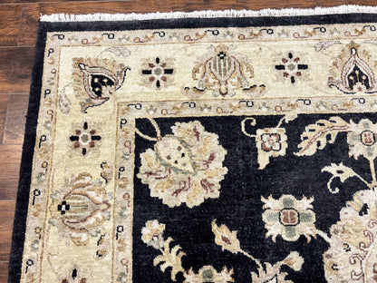 Indo Mahal Rug 8x10 Handmade Wool Floral Vintage Carpet For Living Room