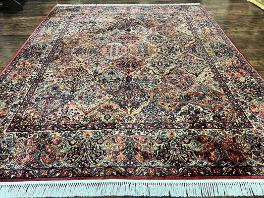 Karastan Rug Kirman Wool Panel Antique Multicolor 8.8 x 10.6 Vintage 700 Series
