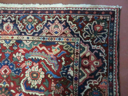 Antique Turkish Wool Rug 5x9 Handmade Veg Dyes 1940s Excellent Condition