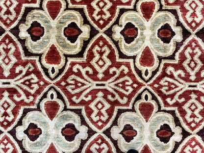 Portuguese Rug 9x12 Vintage Handmade Wool Carpet Handcrafted For Timeless Interiors