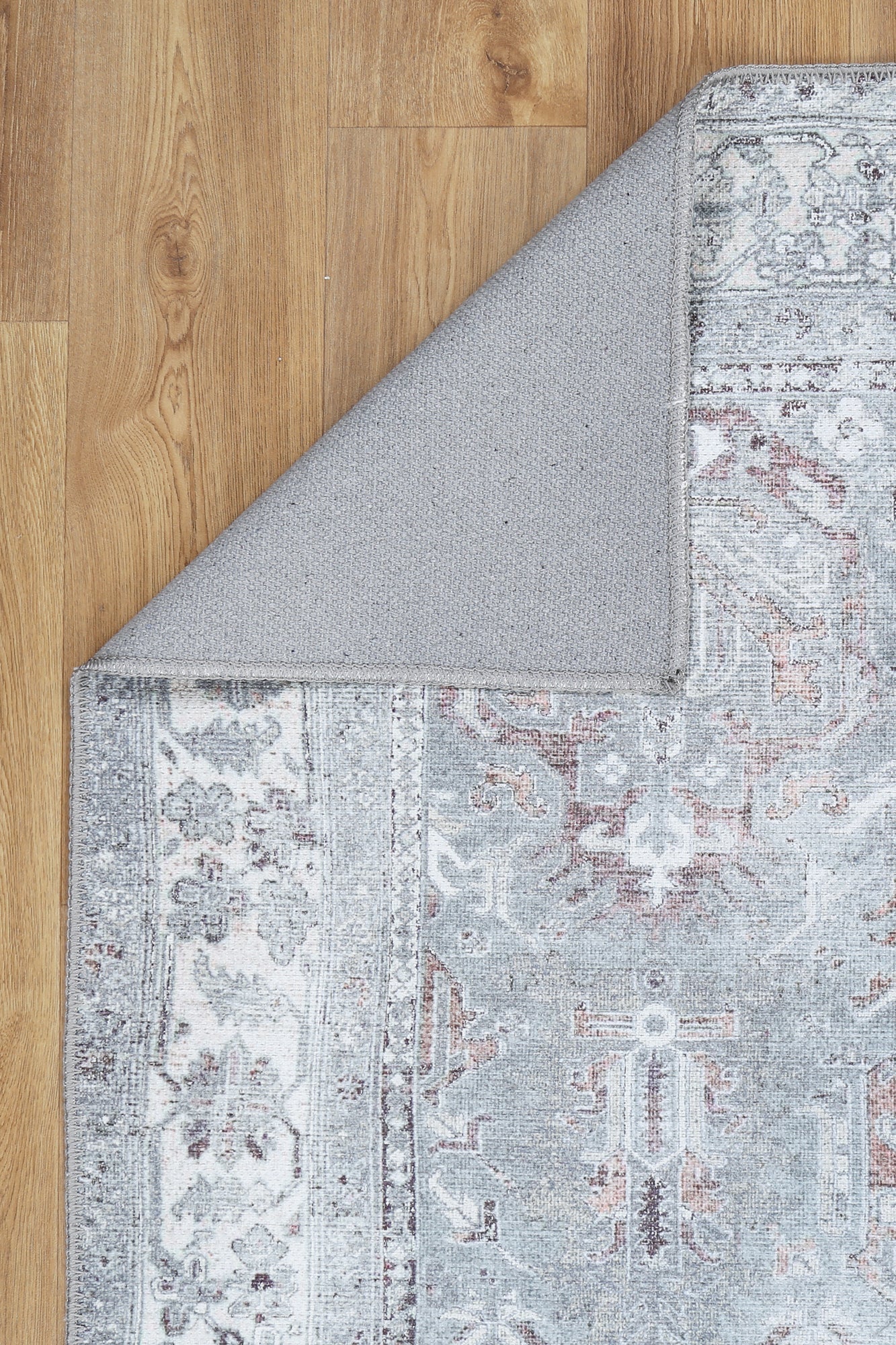 Florence Grey Machine Washable Rug – Timeless Vintage Elegance