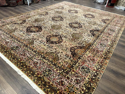 Indian Agra Rug 9x12, Fine Oriental Carpet