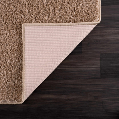 Judy Brown Washable Area Rug - Stylish Durable Easy to Clean
