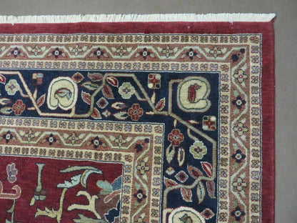 Couristan European Wool Rug Belgium 8 By 11 Foot 7 Inch Vintage Power Loomed Forbes Collection