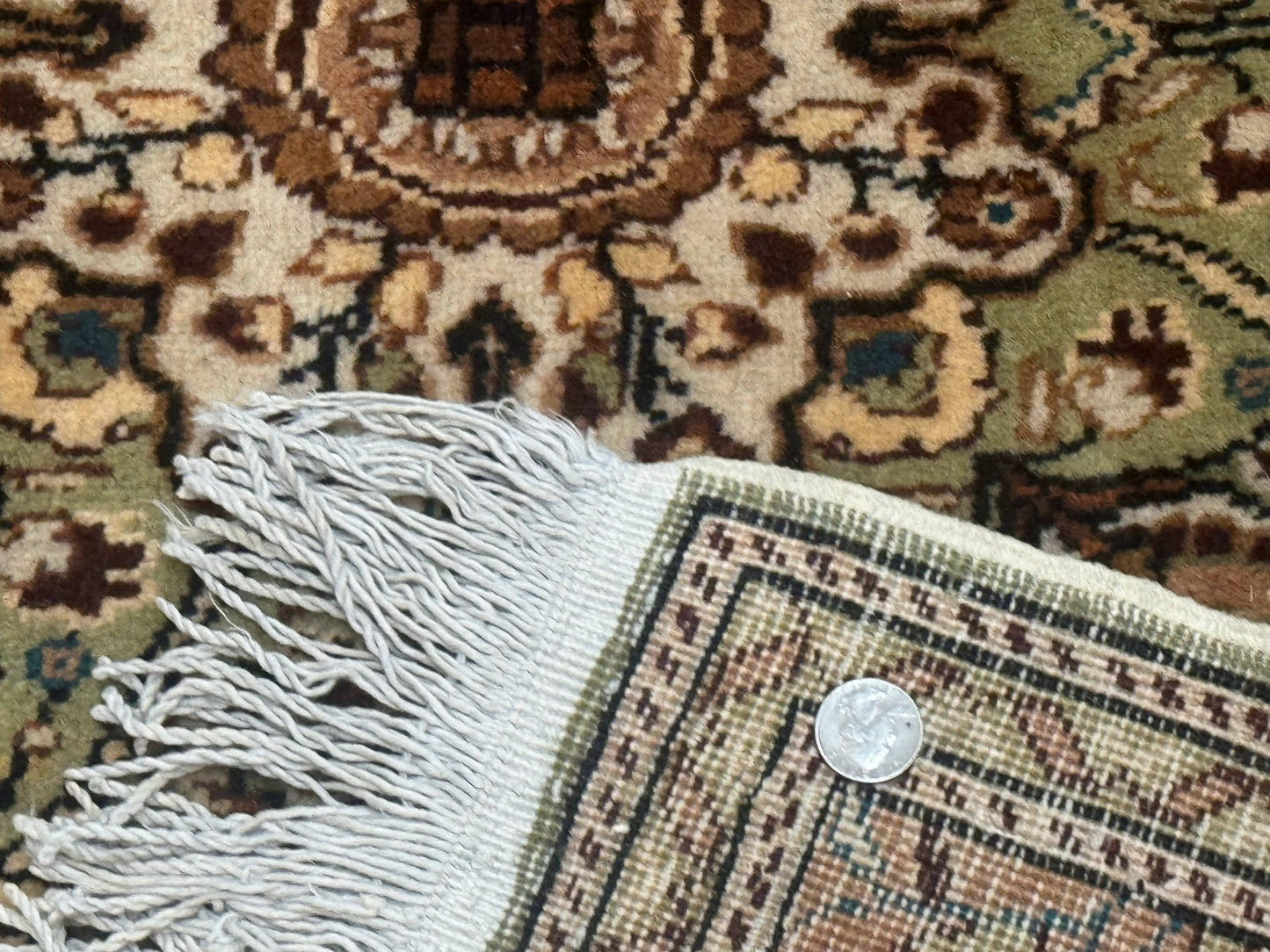 Turkish Sivas Rug 6x9 Floral Medallion Vintage Handmade Wool Carpet