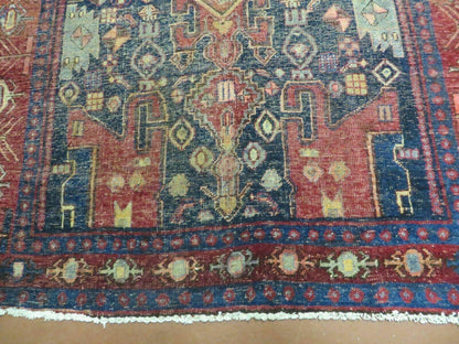 4' X 10' Antique Handmade Turkish Floral Tribal Oriental Wool Rug #627