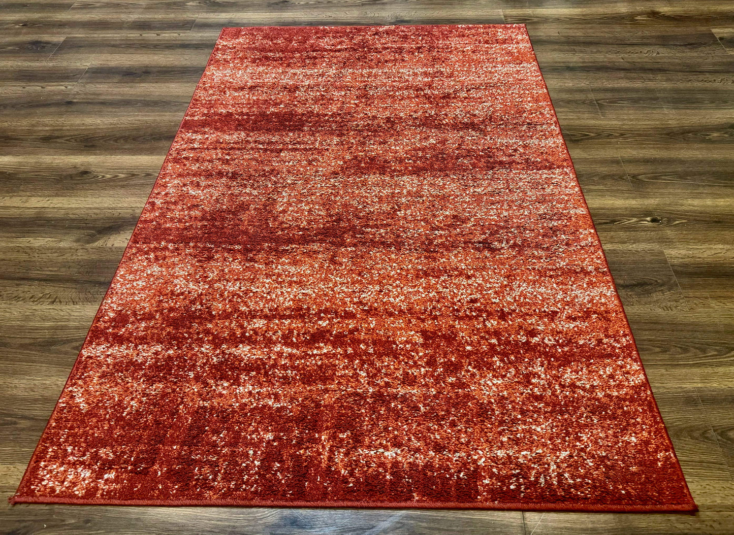 Terracotta Area Rug 4x6 Contemporary Loft Collection Power Loomed Polypropylene and Polyester