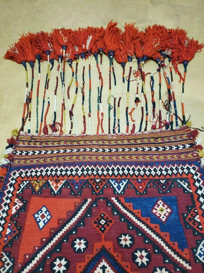 Antique Turkish Kilim Rug Handcrafted Wool 3 By 4 Ft Vintage Floor Covering