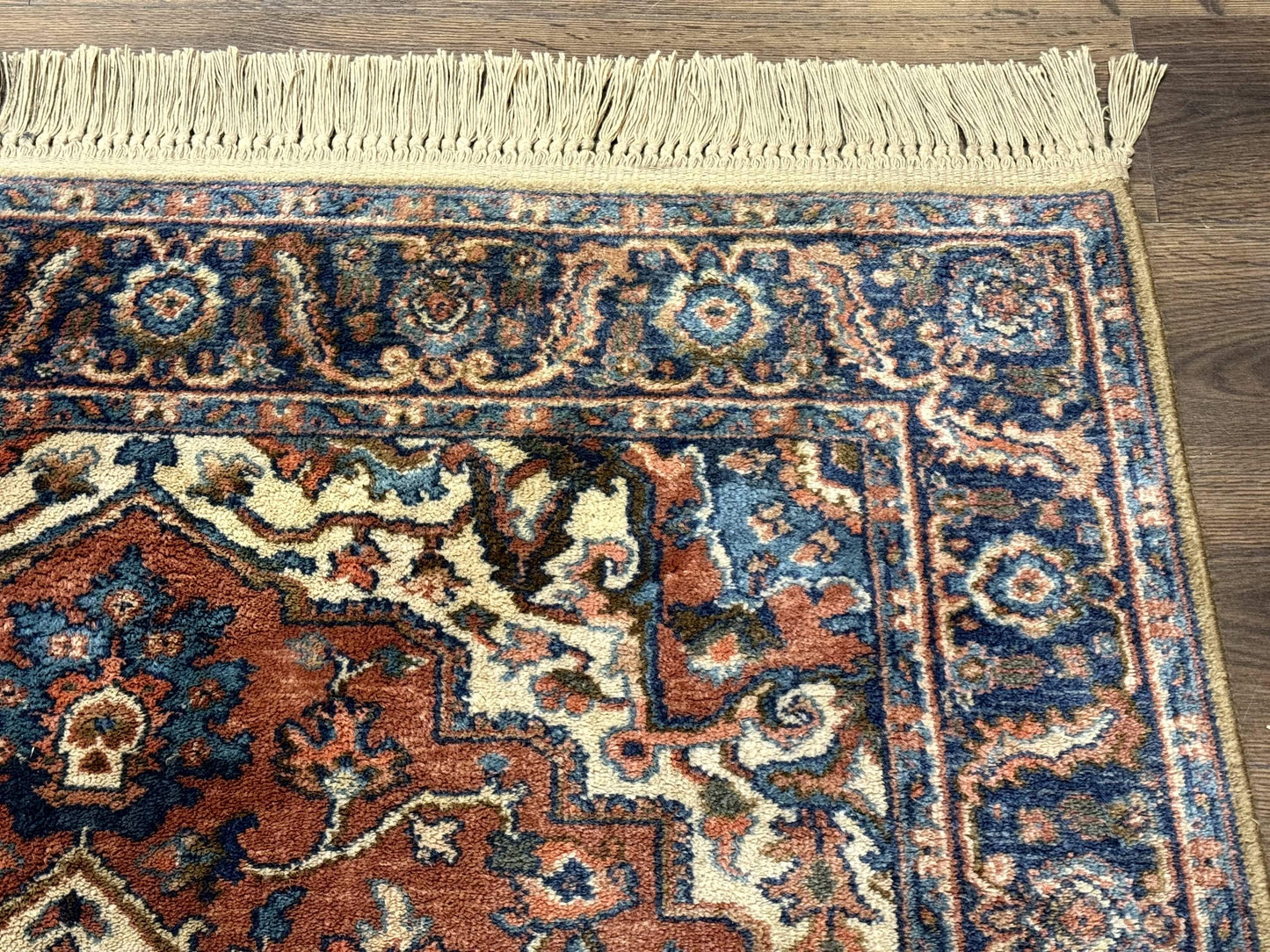 Karastan Rug 4x6 Vintage Serapi Wool Pile Antique Carpet 700 Series