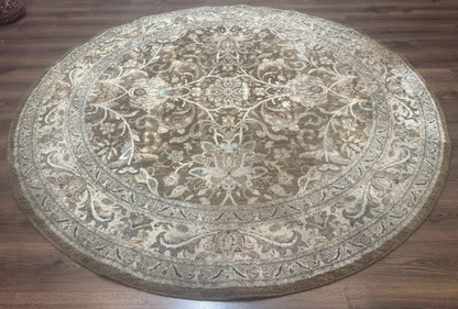 Round Karastan Rug 8x8 ft, Euphoria New Bridge Karastan Rug, Indo Mahal Design