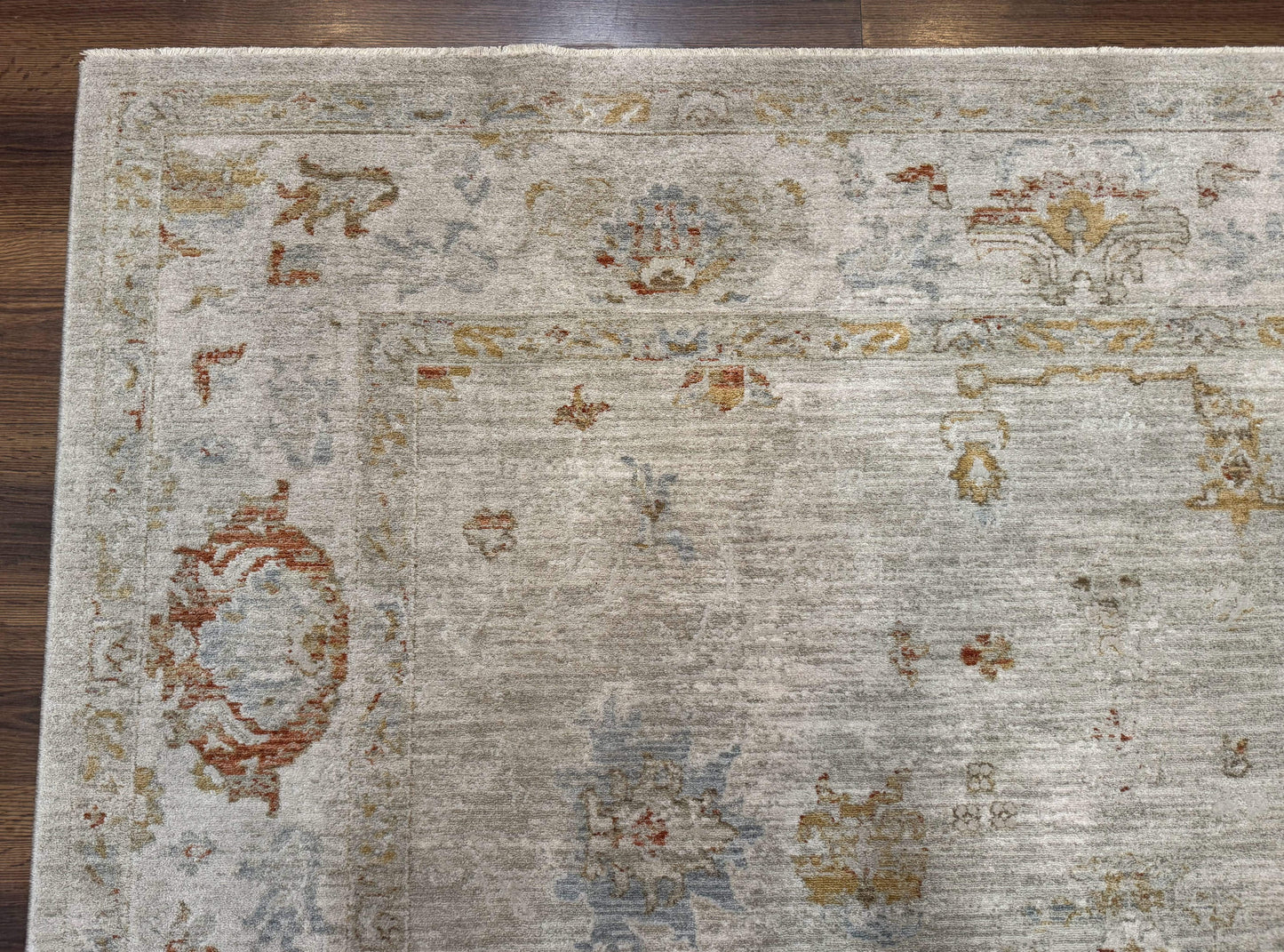 Modern Turkish Oushak Rug 7x9, Netural Colors