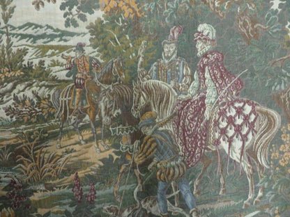 Belgian Hand Loomed Vintage Tapestry Victorian Design 41 By 56 Inches