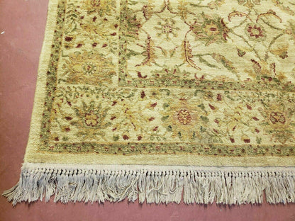 Belgian Power Loomed Rug 5x7 Vintage Oriental Wool Carpet Beige