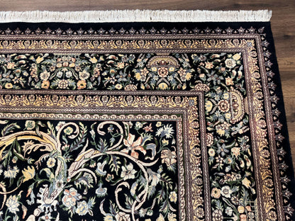 Pak Persian Rug 10x14 Hand Knotted Wool Floral Vintage Carpet 225 KPSI