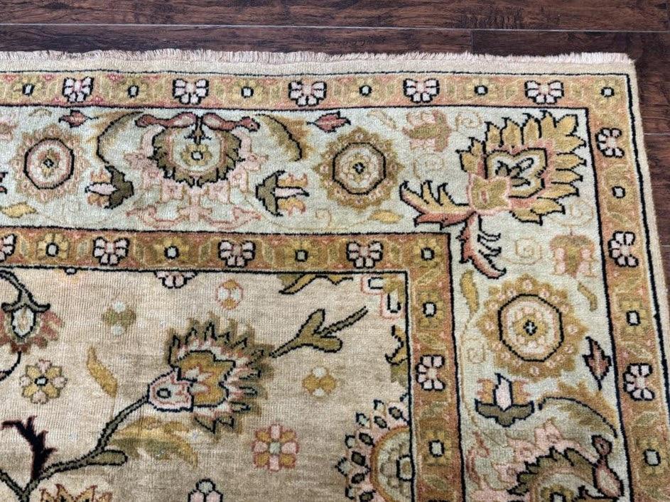 Turkish Oushak Rug 8x10 Vintage Wool Carpet Hand Knotted Deluxe Classic