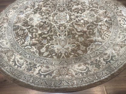 Round Karastan Rug 8x8 ft, Euphoria New Bridge Karastan Rug, Indo Mahal Design