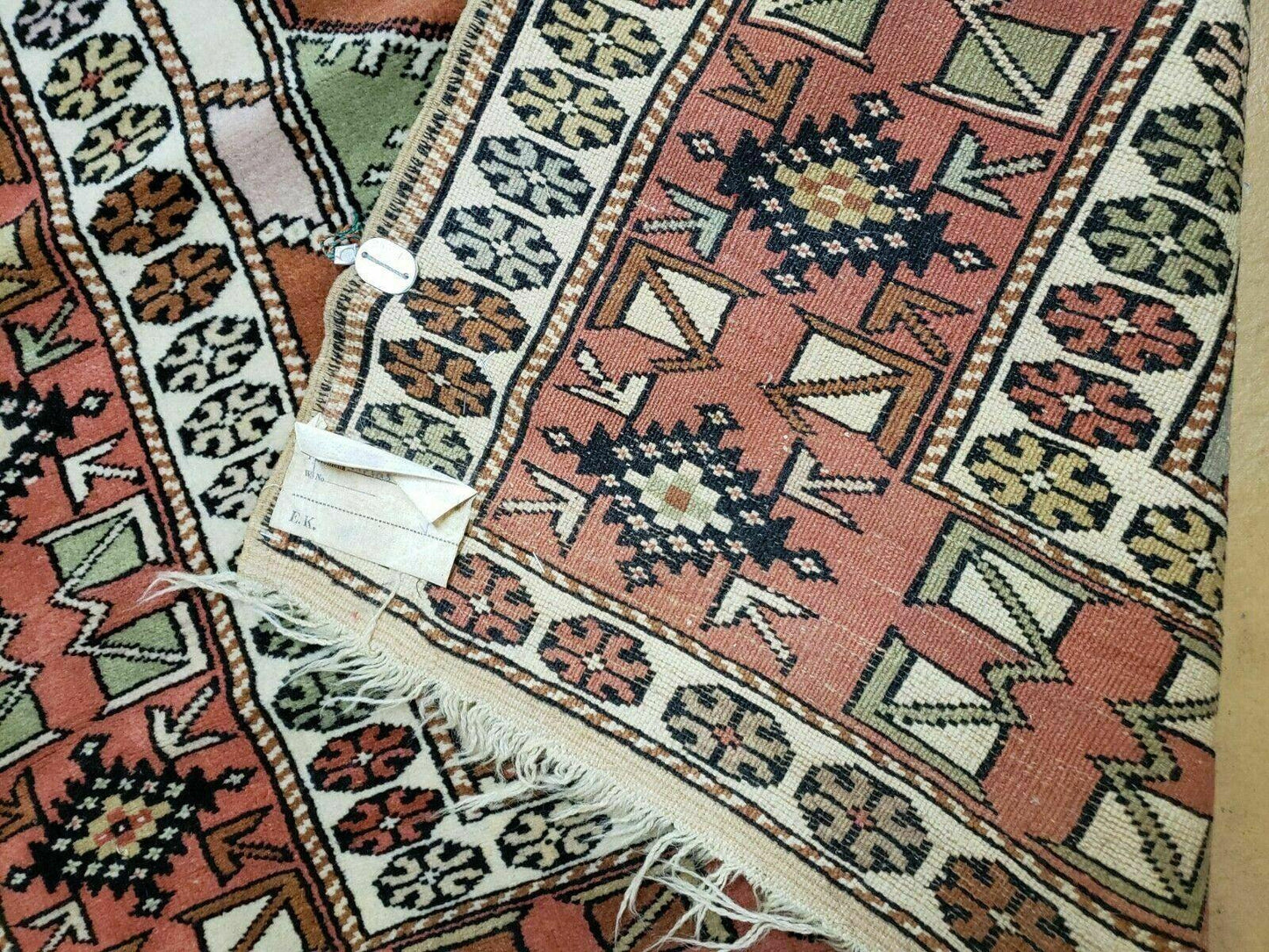 Oushak Wool Rug Antique Turkish Handmade 4x7