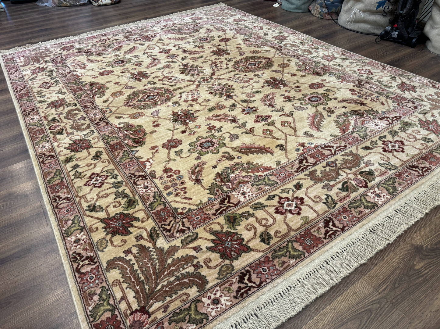 Karastan Agra Rug Wool Pile Vintage 8.8 x 10.6 Rare 700 Series Discontinued