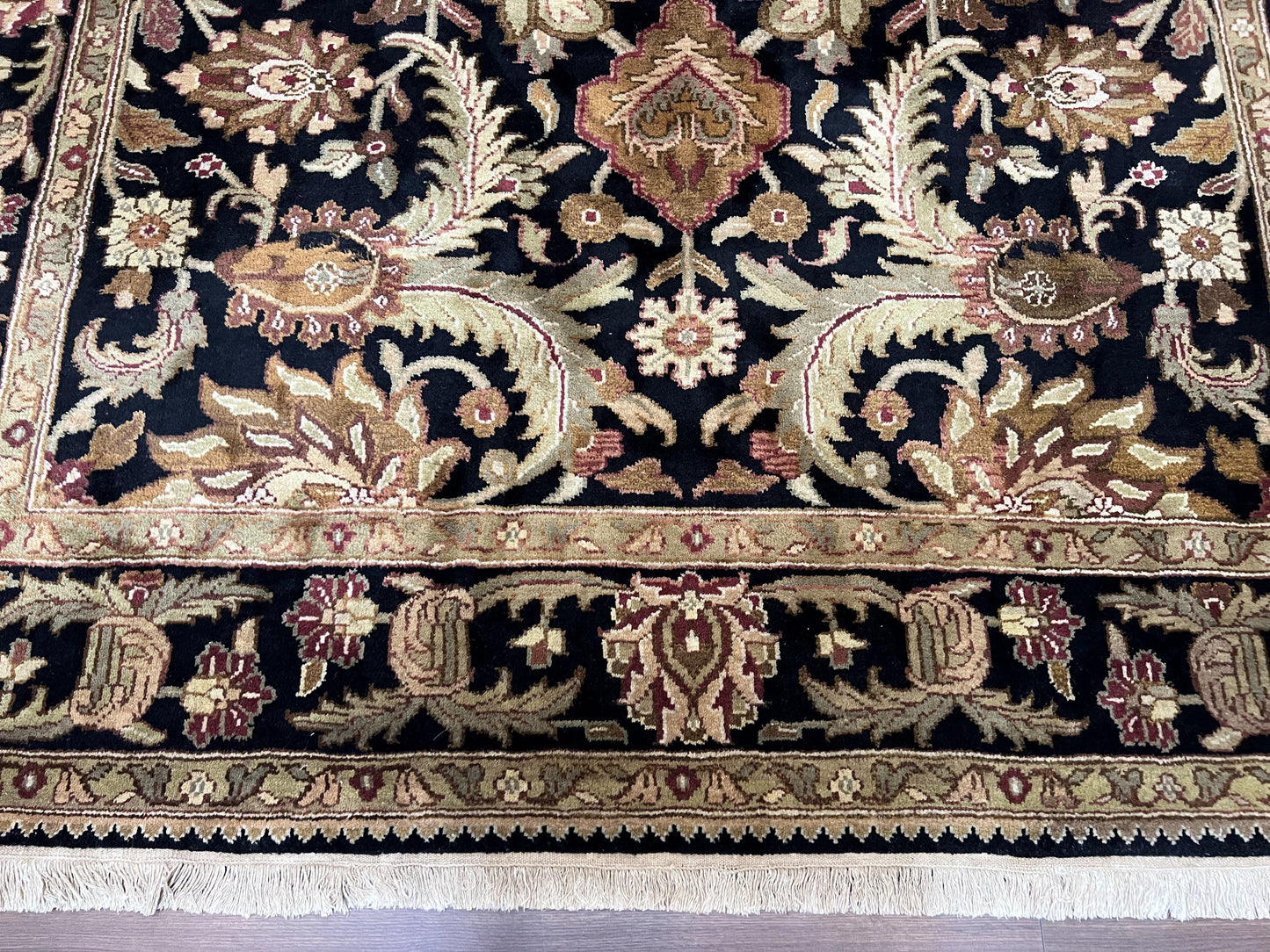 Indo Mahal Sultanabad Rug 8x11 Vintage Handmade Wool Floral Oriental Carpet