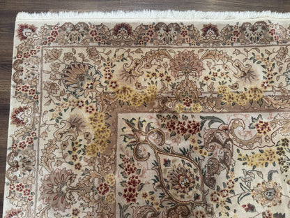 Sino Persian Rug 8x12 Wool Silk Hand Knotted Vintage Carpet