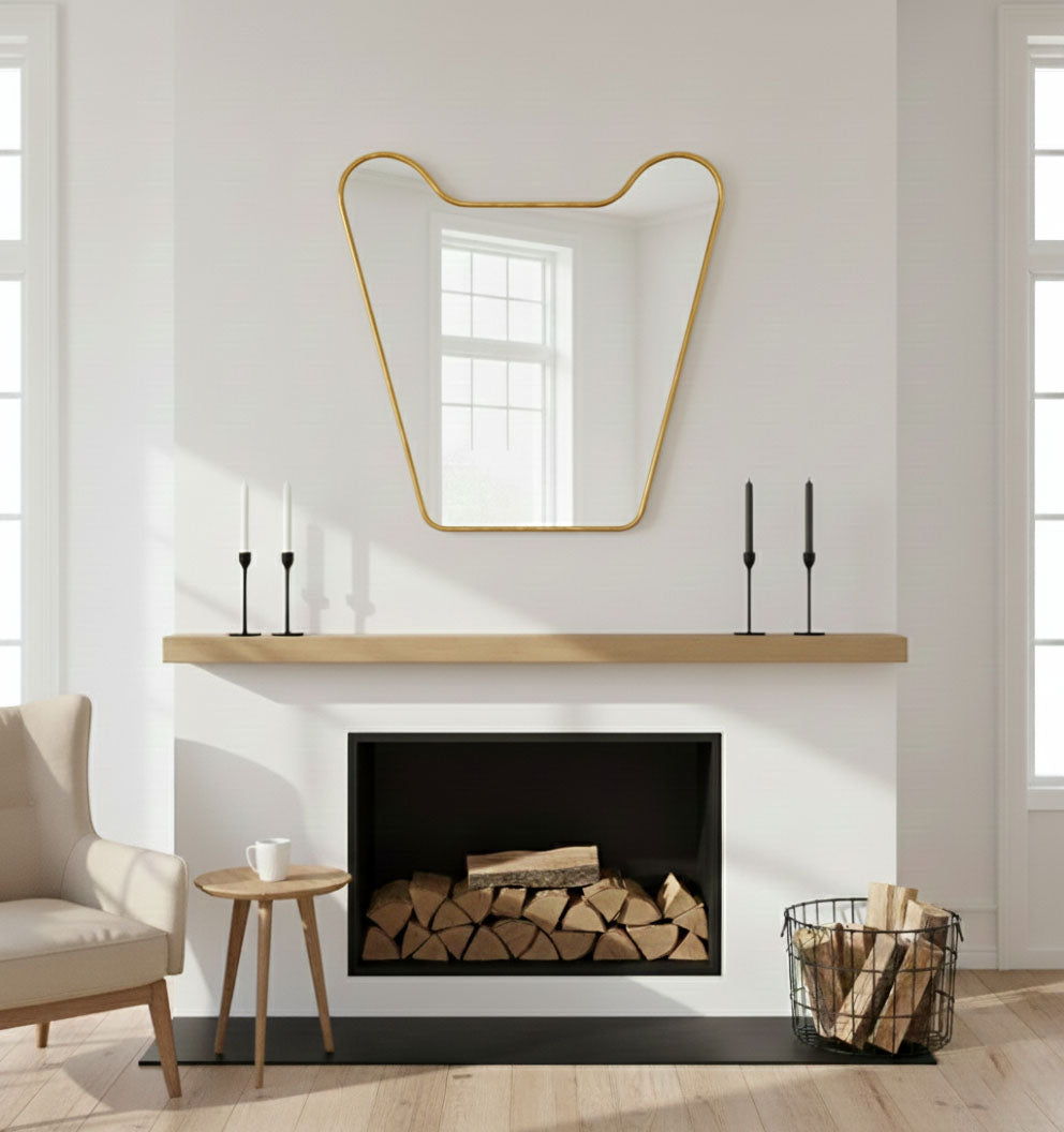 Decorative bathroom wall mirror