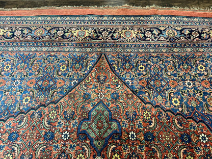 Antique Persian Bijar Rug 7x15