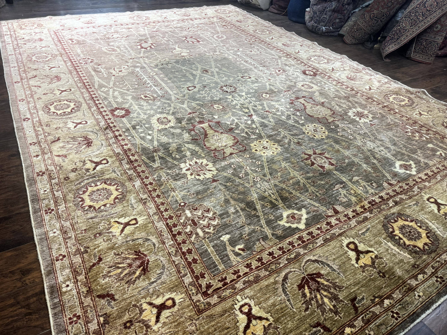 Pakistani Rug 10x14, Large Peshawar Chobi Carpet
