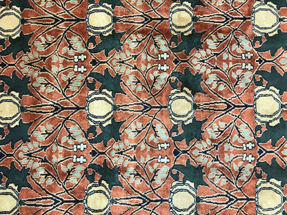 Bidjar Rug 8x10 Handmade Vintage Wool Indo Persian Red Black Carpet