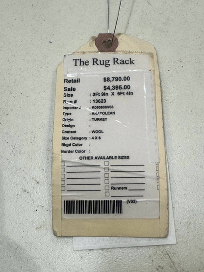 Antique Turkish Prayer Rug 4x6 Mihrab Design Hand Knotted Wool Anatolian Carpet