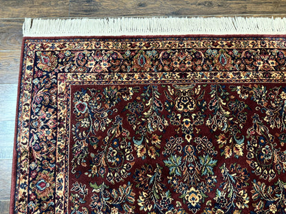 Karastan Red Sarouk Rug 5.9 x 9 Vintage Wool Area Carpet 785 Original 700 Series