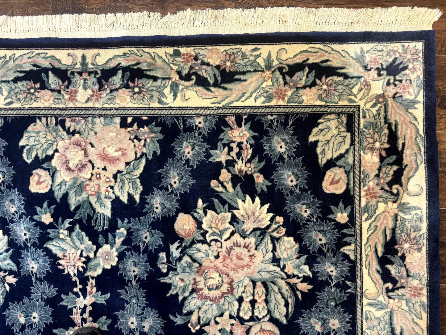 Sino Persian Rug 6x9, Navy Blue, Floral