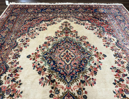 Persian Rug Hand Knotted Wool Hamadan 9x10 Antique Oriental Carpet