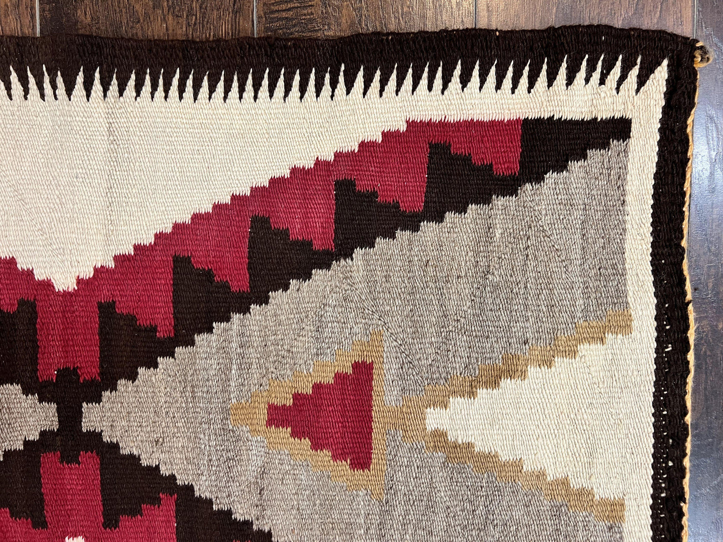 Navajo Rug 2x4 Handmade Wool Vintage Native American Textile Collectible