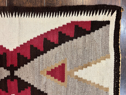 Navajo Rug 2x4 Handmade Wool Vintage Native American Textile Collectible