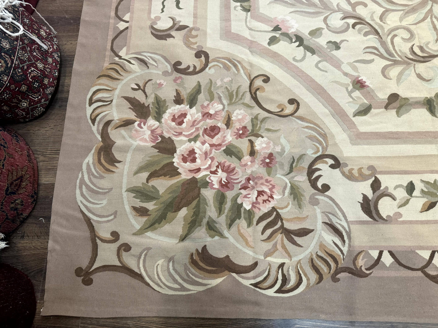Aubusson Rug Palace Sized 13 X 20 Flatweave Oversized European Design