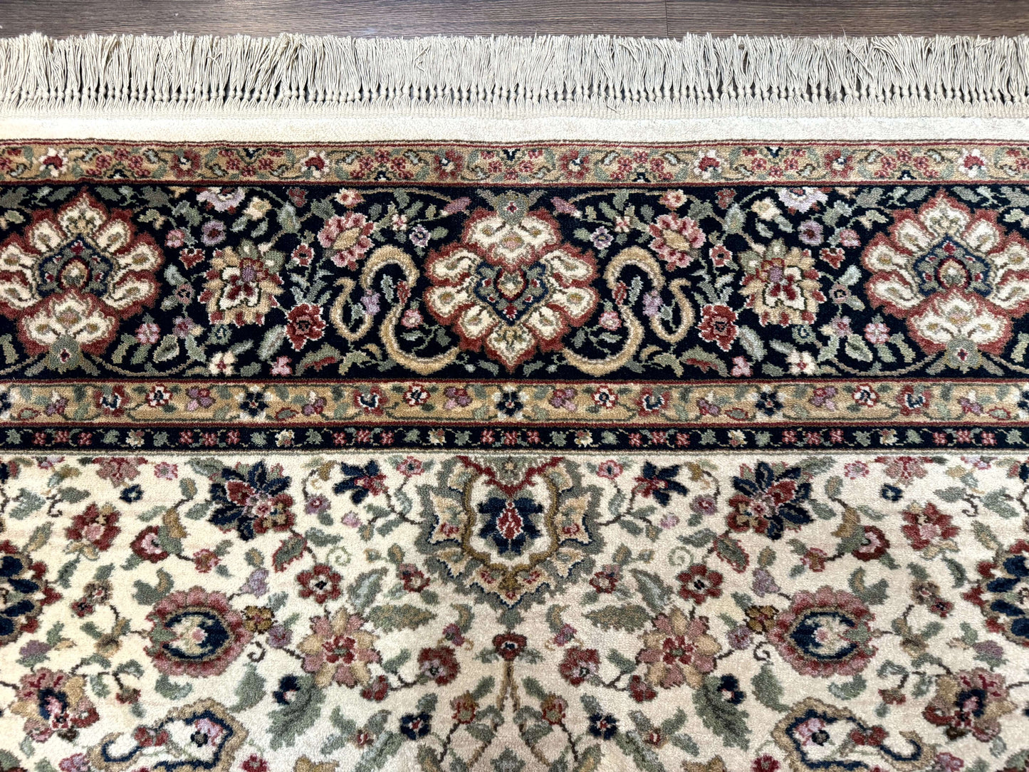 Karastan Rug 8.8 x 12 Ivory Indo Kirman #700/706, Wool Original Series
