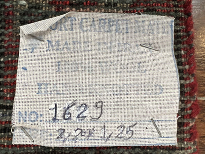 Antique Persian Tribal Wool Rug 4x7 Handmade With Geometric Medallion