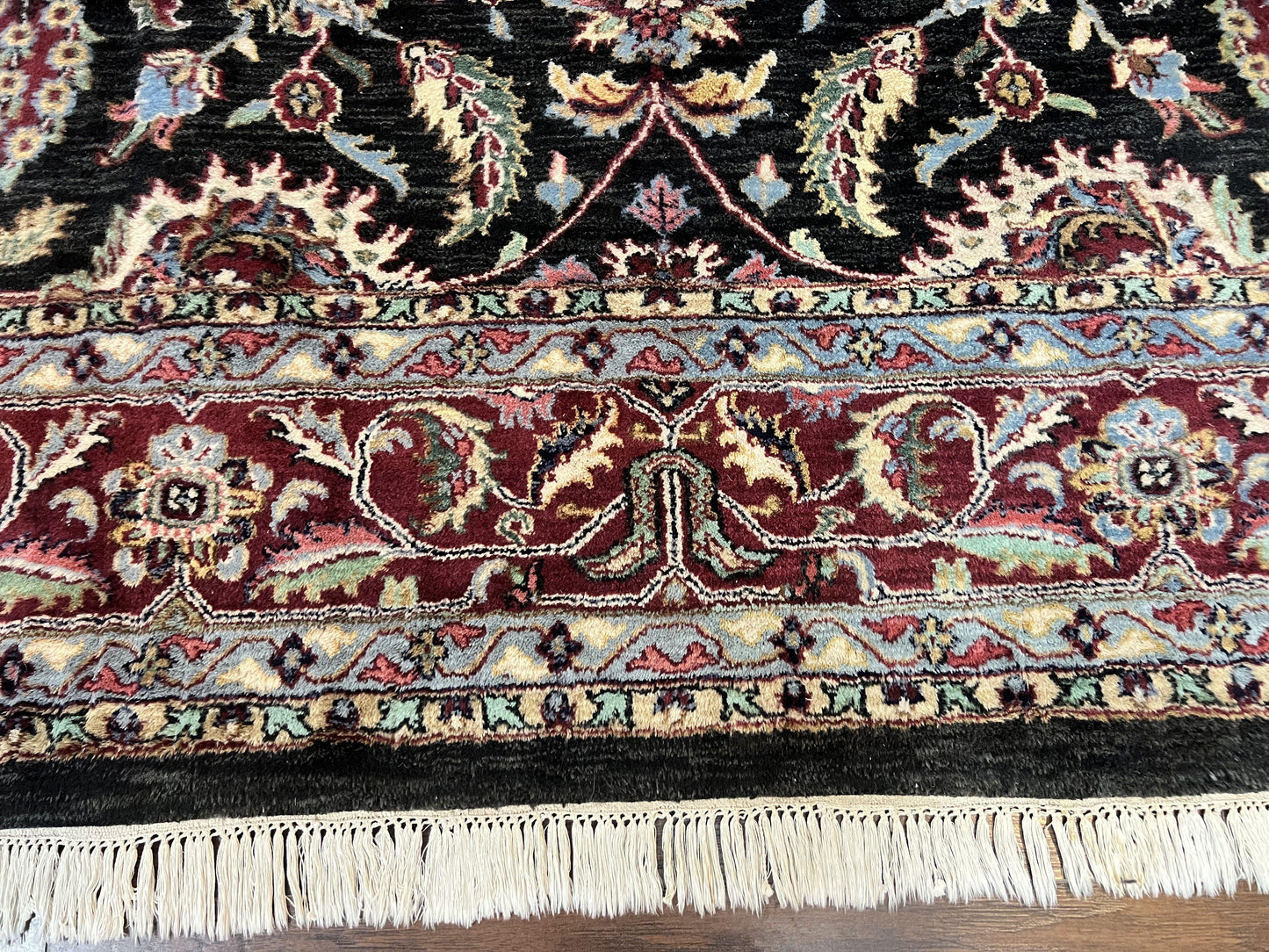 Indo Persian Rug 8x10 Hand Knotted Wool Floral Vintage Area Rug Nourison
