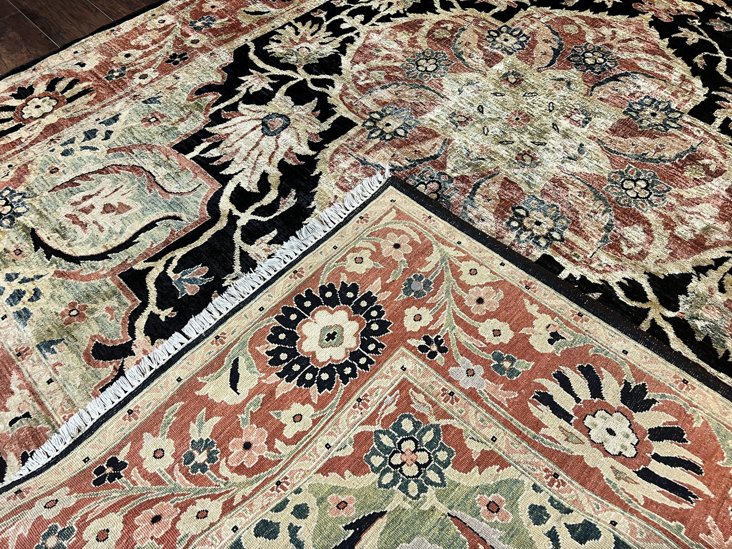 Pak Persian Rug 8x10 Mahal Sultanabad Vintage Medallion Wool Carpet